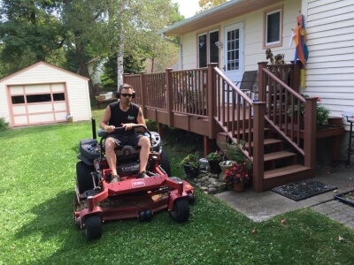 Residential Lawn Mowing for a Stillwater, MN customer